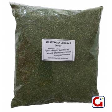 Cilantro en escamas...