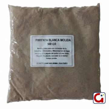 Pimienta blanca molida