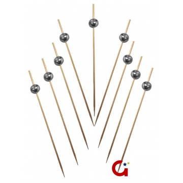 Pincho Perla Plateado12 CM
